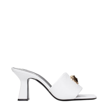 Versace White Leather Stiletto Heels Sandals – EU37/US7 par Versace | Disponible sur Sandy Store ByNet
