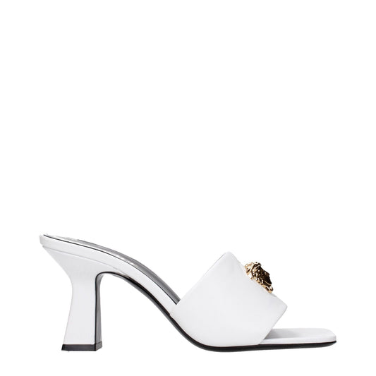 Versace White Leather Stiletto Heels Sandals – EU37/US7 par Versace | Disponible sur Sandy Store ByNet