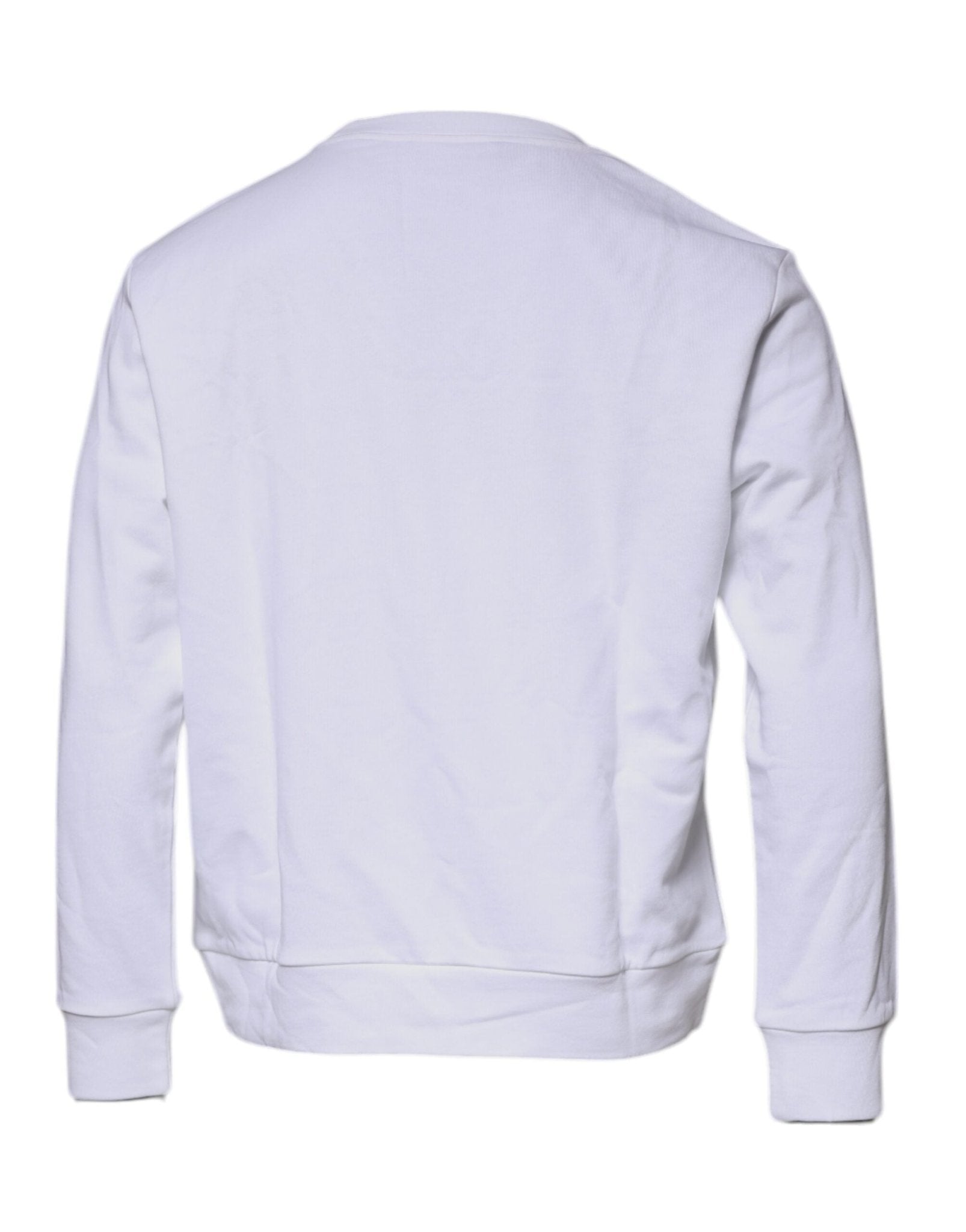 Versace White Medusa Embroidery Crew Neck Pullover Sweater - Sandy Store ByNet