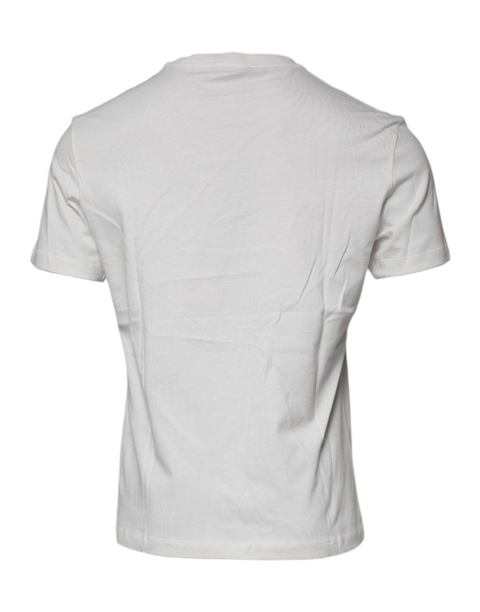 Versace White Medusa Print Cotton Crew Neck T-shirt - Sandy Store ByNet
