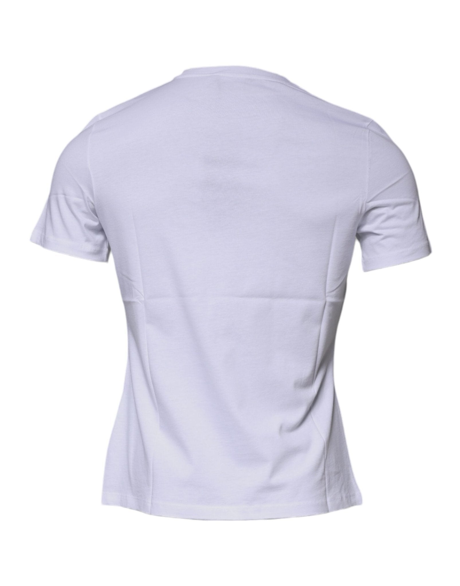 Versace White Medusa Print Cotton Crew Neck T-shirt - Sandy Store ByNet