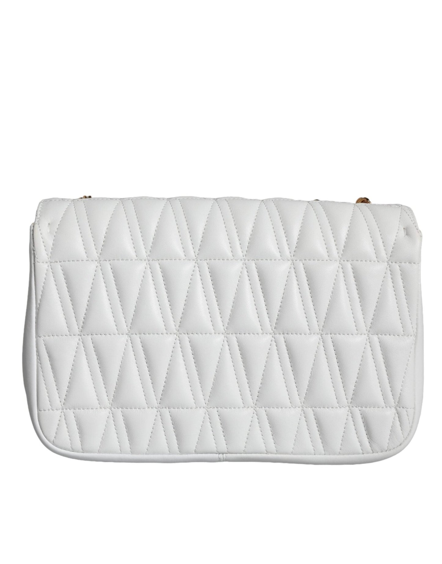 Versace White Mini Nappa Leather Crossbody Shoulder Bag - Sandy Store ByNet
