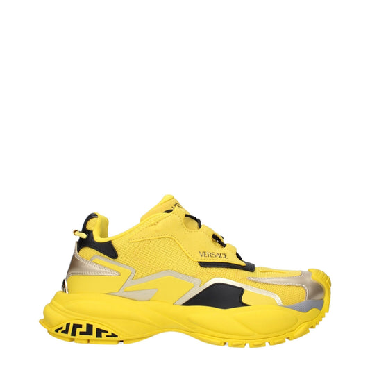 Versace Yellow Fabric Athletic Sneakers – EU39/US6 par Versace | Disponible sur Sandy Store ByNet