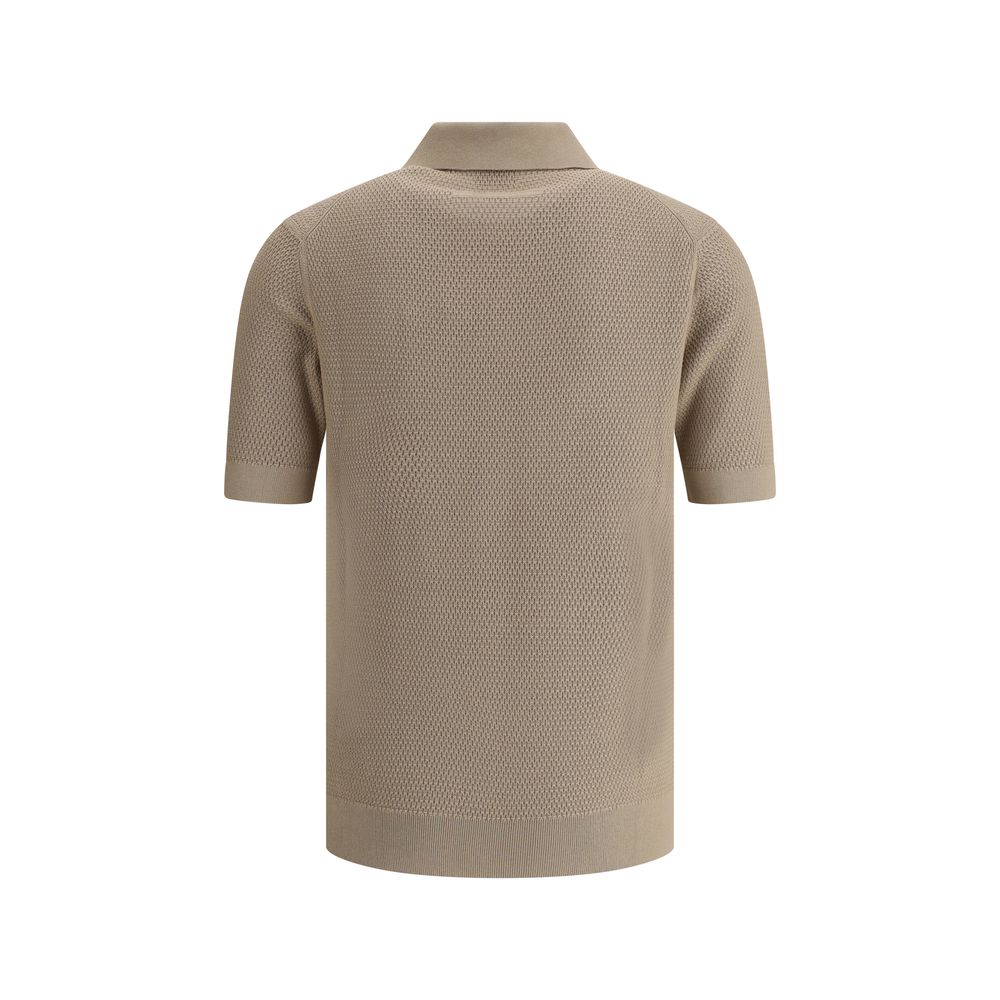 ZEGNA Knit Polo Shirt - Sandy Store ByNet